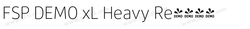 FSP DEMO xL Heavy Re字体转换